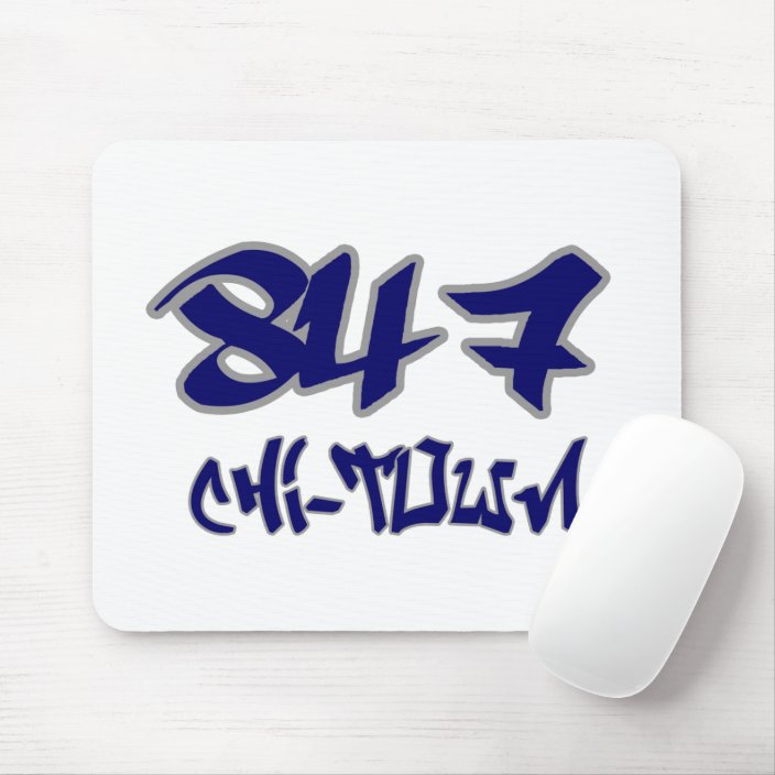 Rep Chi-Town (847) Mousepad