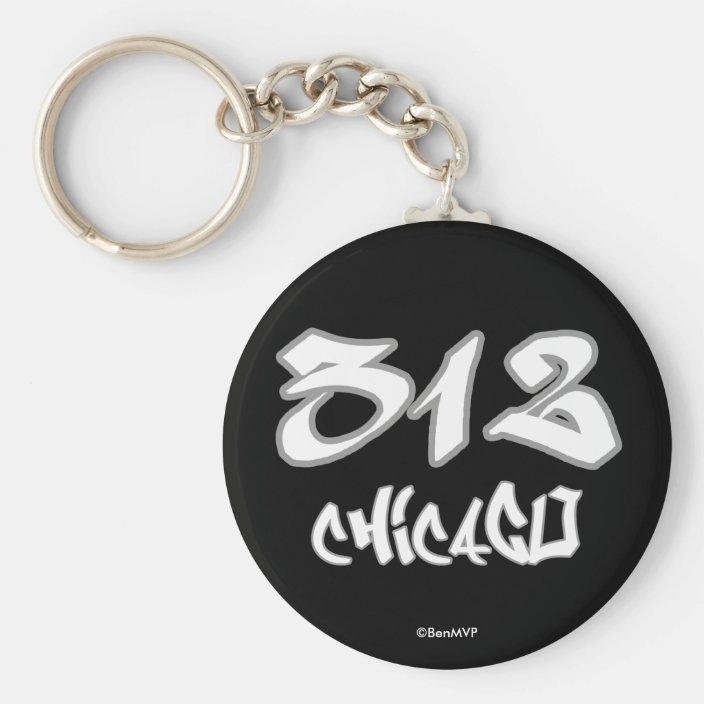 Rep Chicago (312) Key Chain