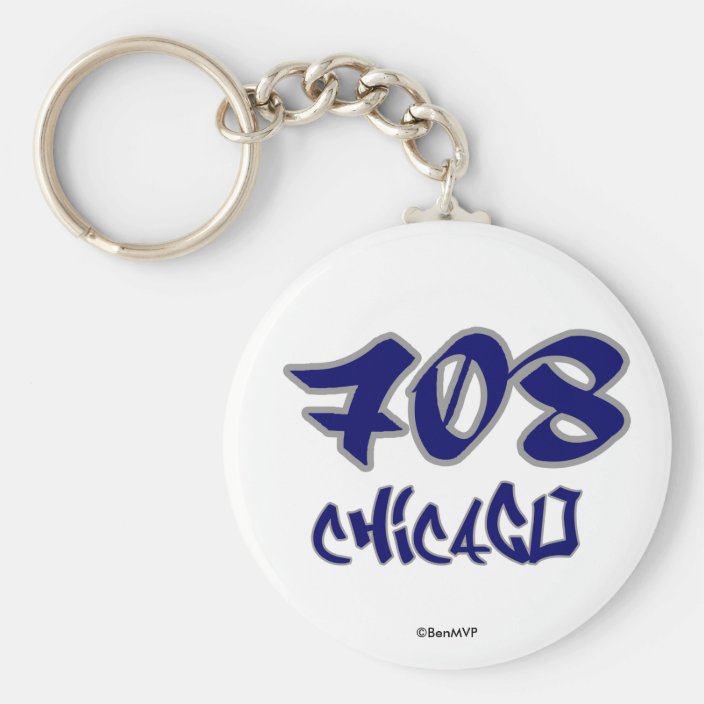 Rep Chicago (708) Keychain