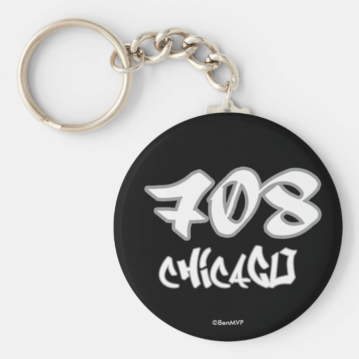 Rep Chicago (708) Keychain