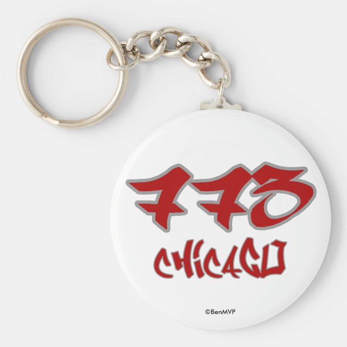 Rep Chicago (773) Key Chain