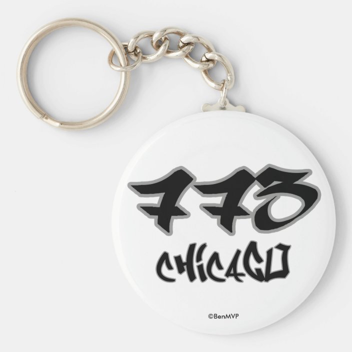 Rep Chicago (773) Keychain