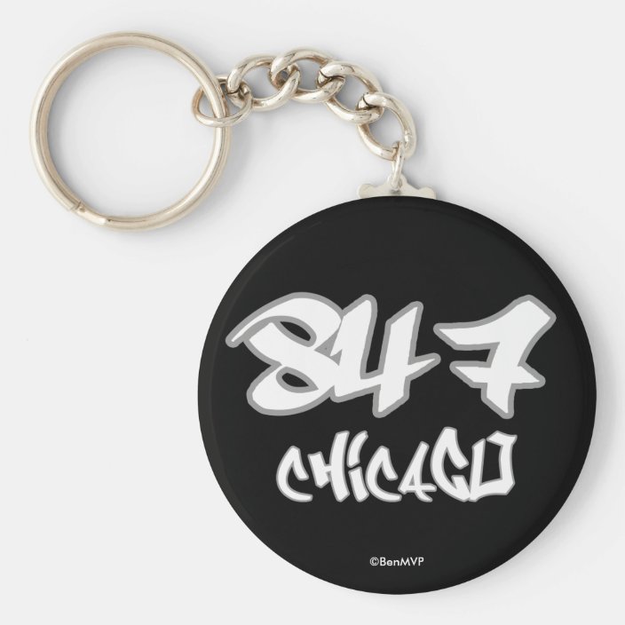 Rep Chicago (847) Key Chain