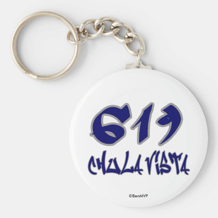 Rep Chula Vista (619) Keychain