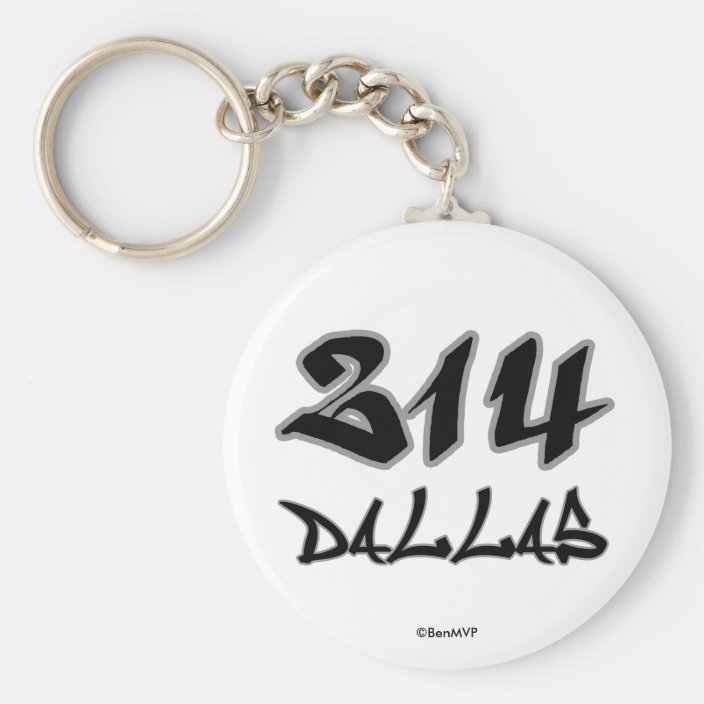 Rep Dallas (214) Key Chain
