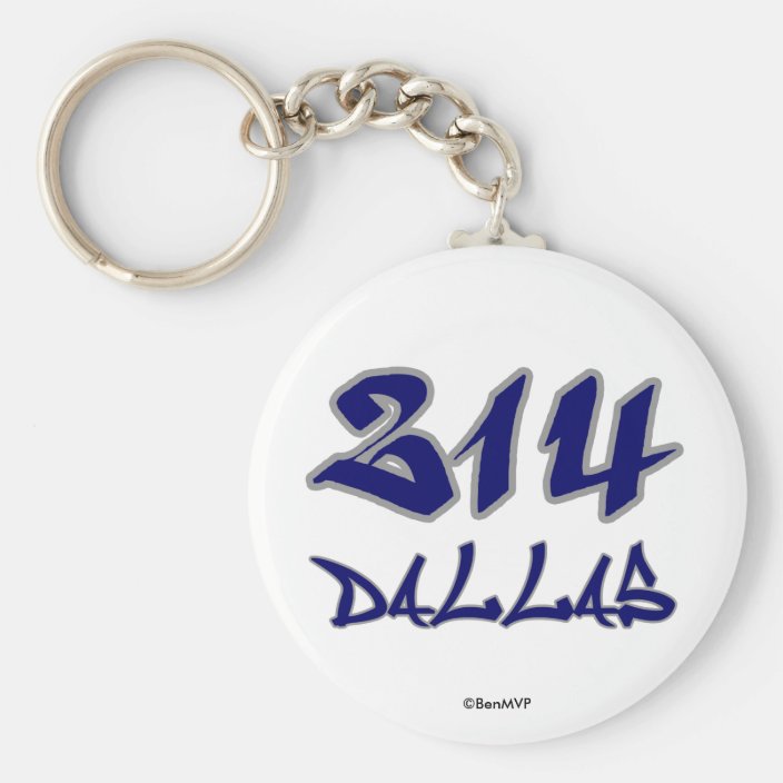 Rep Dallas (214) Keychain
