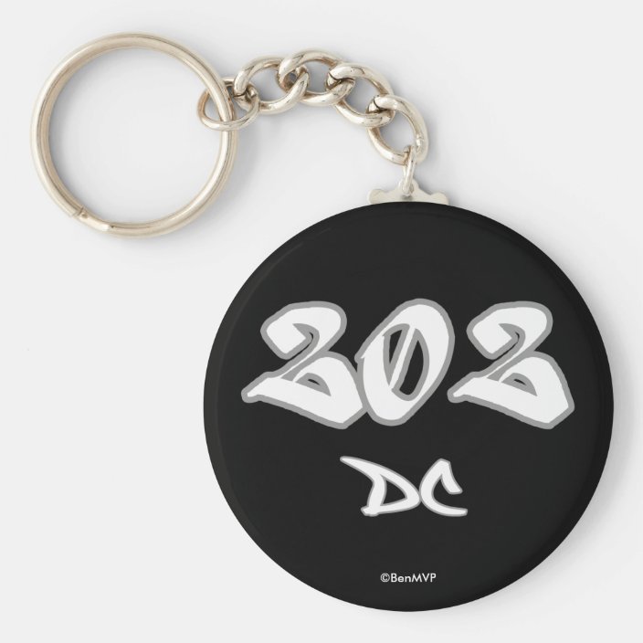 Rep DC (202) Keychain