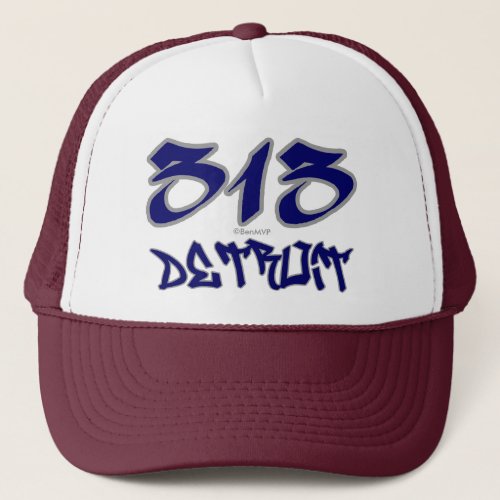 Rep Detroit 313 Trucker Hat