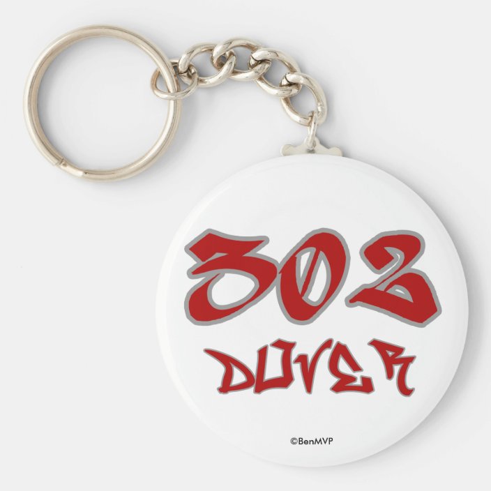 Rep Dover (302) Keychain