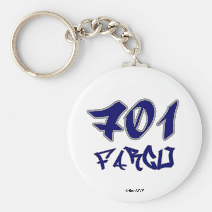 Rep Fargo (701) Keychain