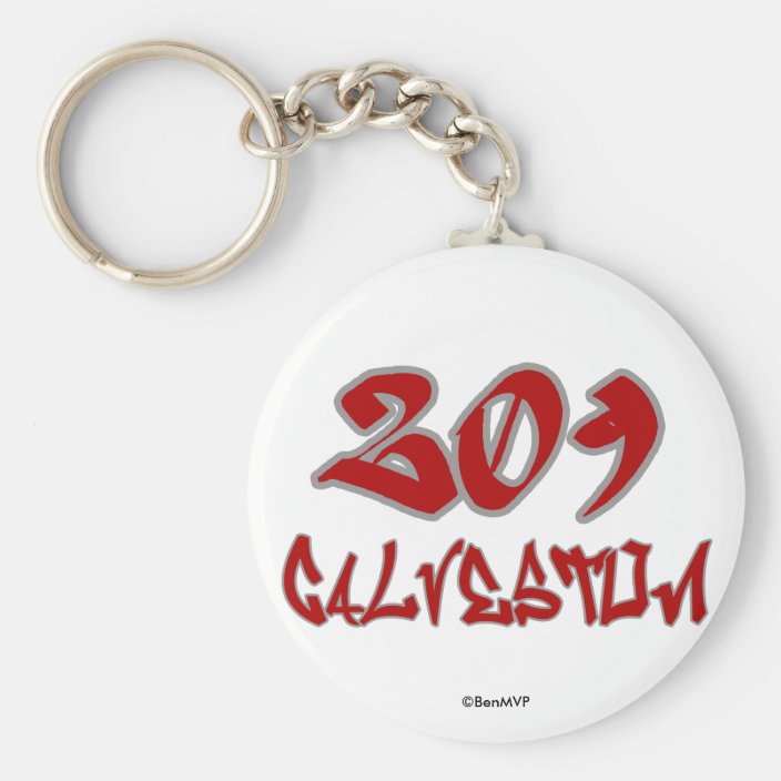 Rep Galveston (209) Key Chain