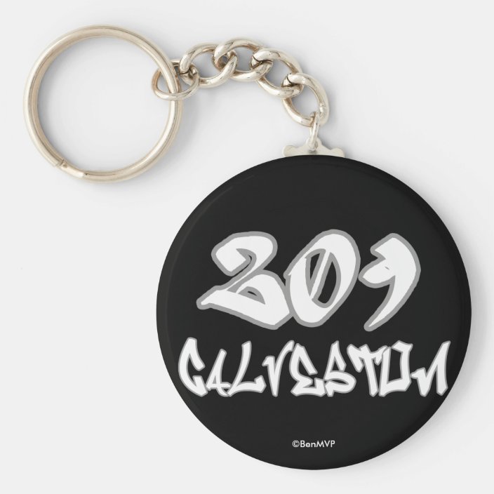 Rep Galveston (209) Key Chain
