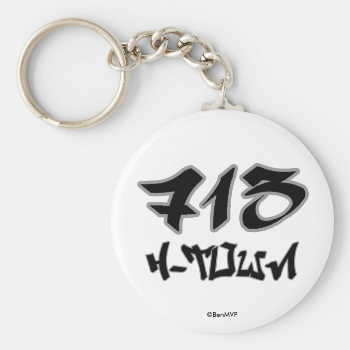 Rep H-Town (713) Keychain