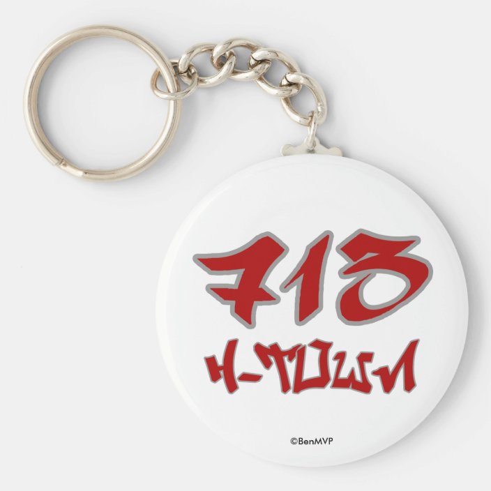 Rep H-Town (713) Keychain