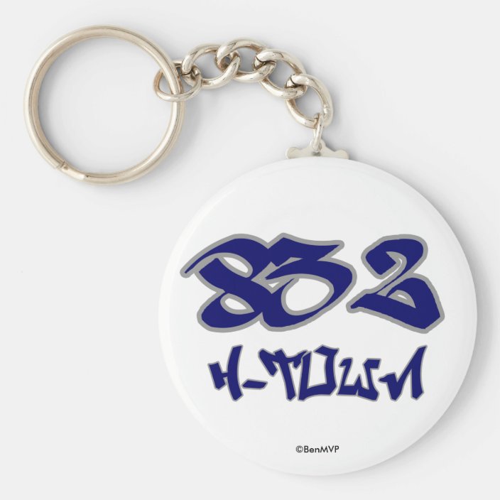 Rep H-Town (832) Key Chain