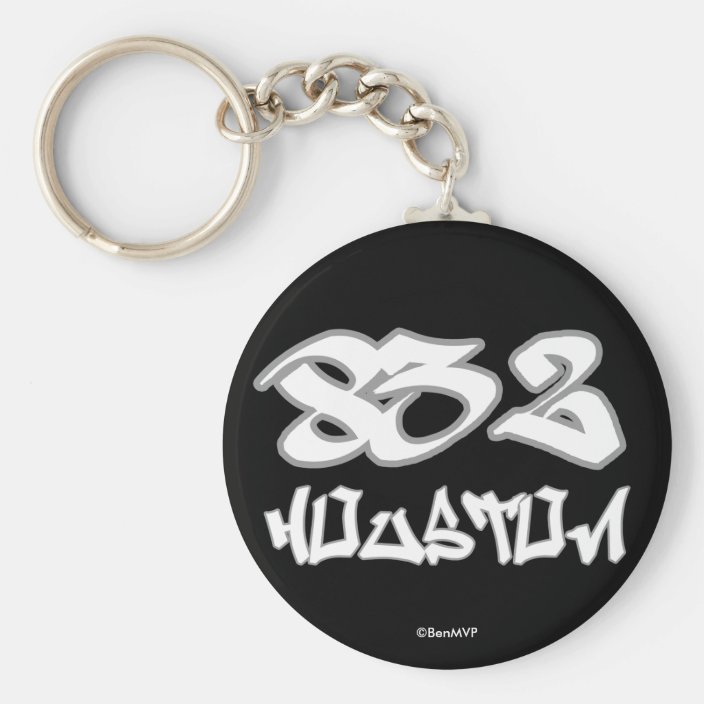 Rep Houston (832) Keychain