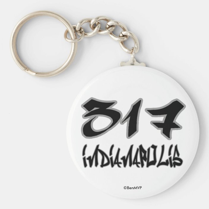 Rep Indianapolis (317) Key Chain
