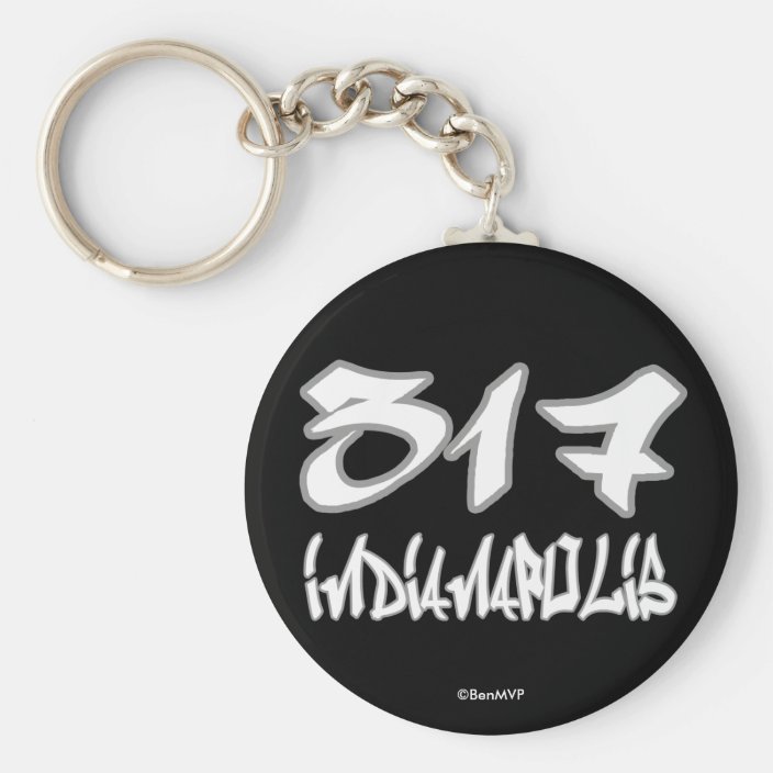 Rep Indianapolis (317) Key Chain