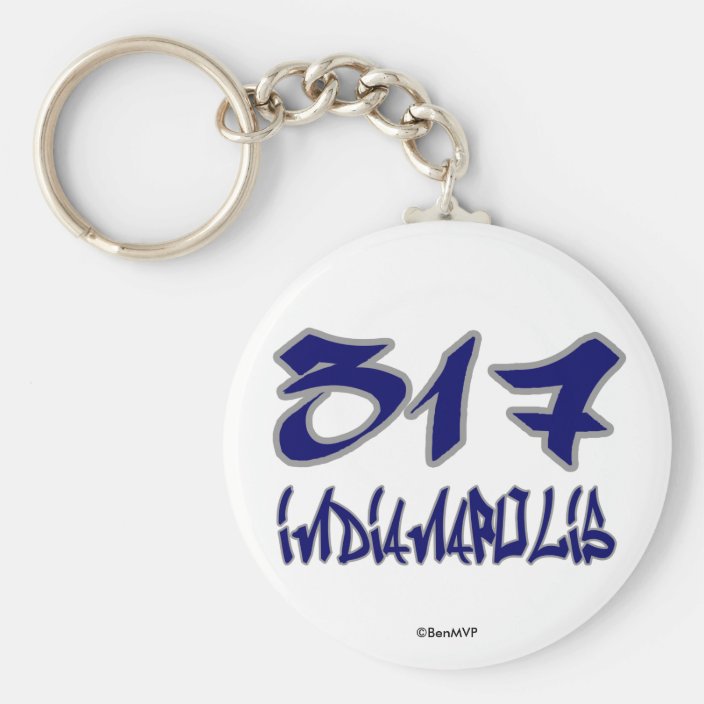 Rep Indianapolis (317) Keychain