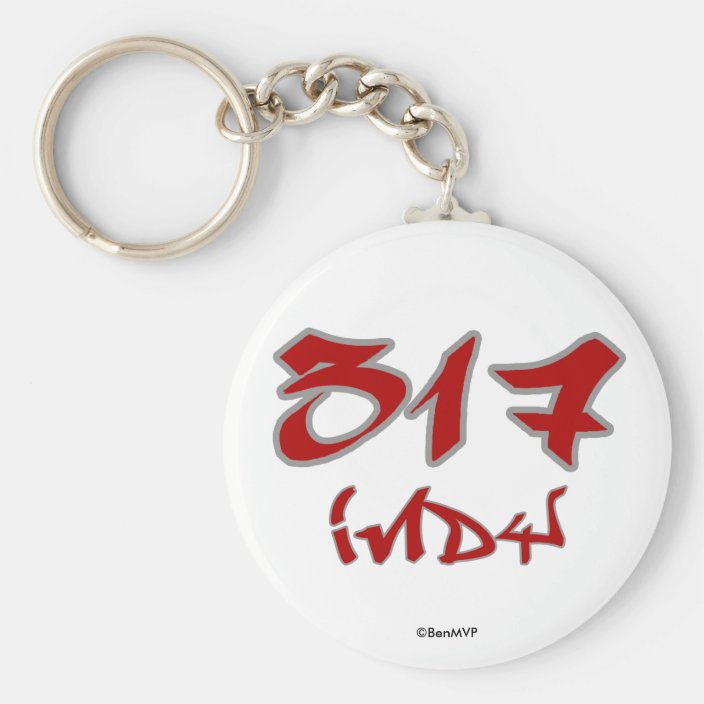 Rep Indy (317) Key Chain