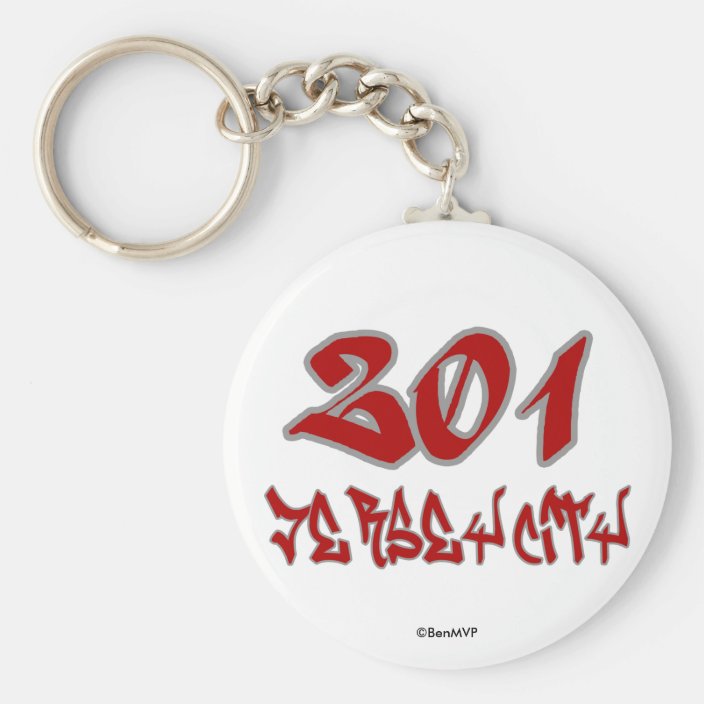 Rep Jersey City (201) Keychain