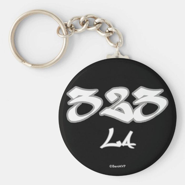 Rep LA (323) Keychain