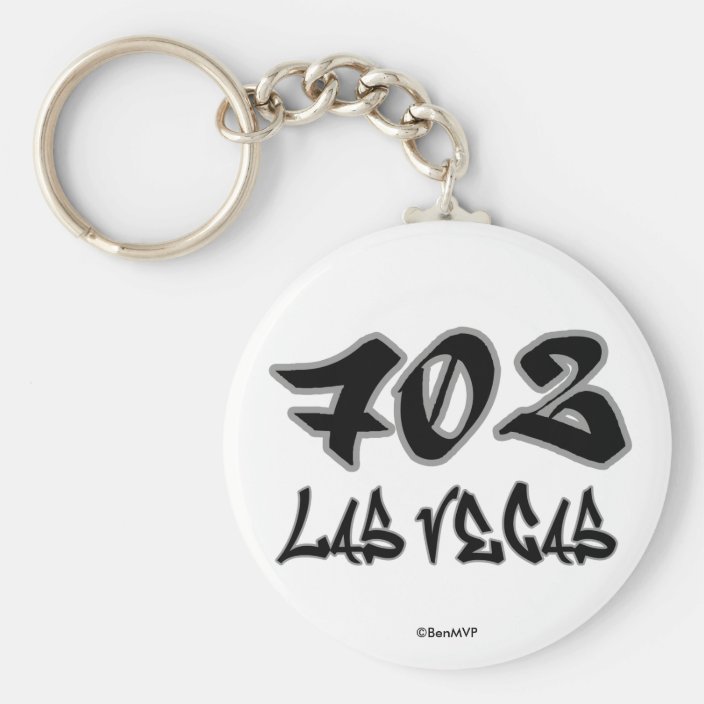 Rep Las Vegas (702) Keychain