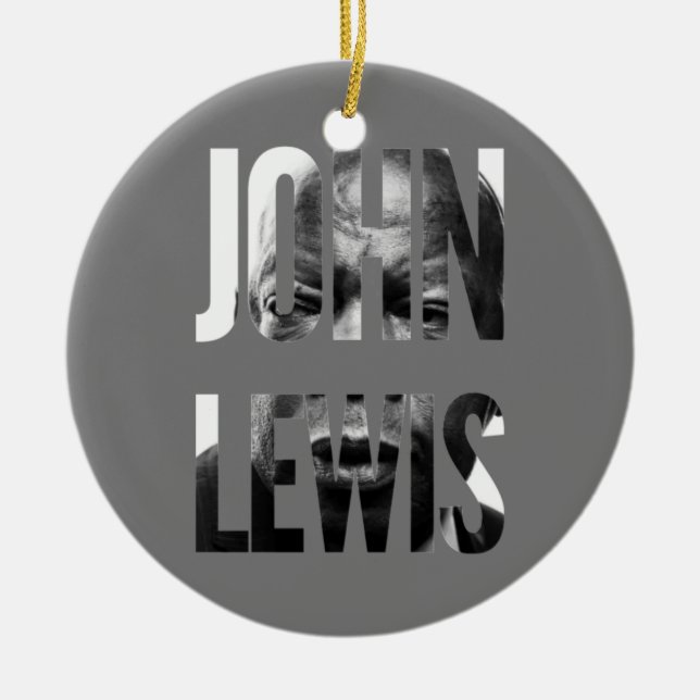 Rep. Lewis Classic  Ceramic Ornament (Front)