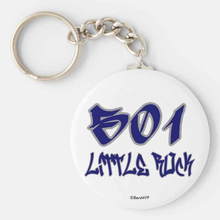 Rep Little Rock (501) Keychain