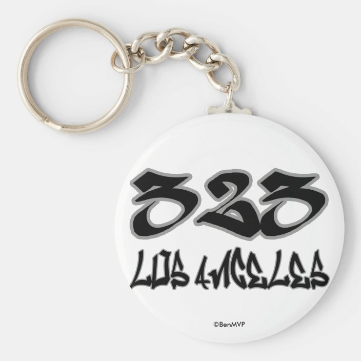 Rep Los Angeles (323) Key Chain