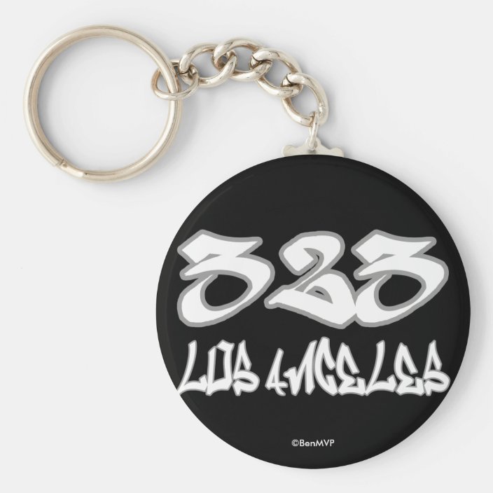 Rep Los Angeles (323) Keychain