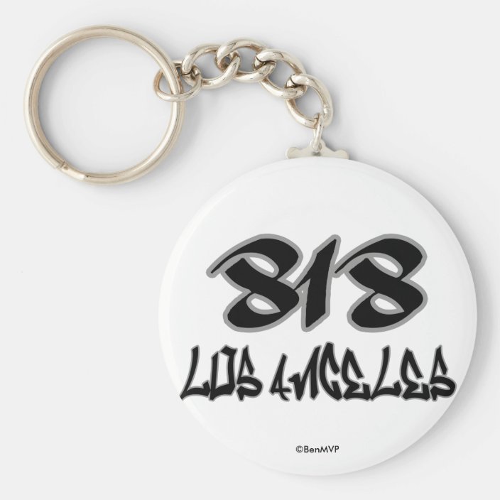 Rep Los Angeles (818) Key Chain