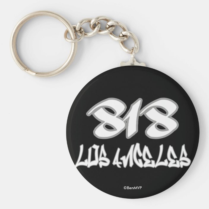 Rep Los Angeles (818) Keychain