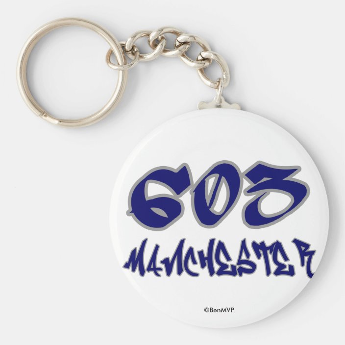 Rep Manchester (603) Key Chain