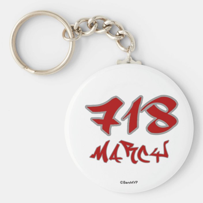 Rep Marcy (718) Key Chain