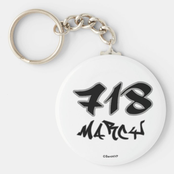 Rep Marcy (718) Key Chain