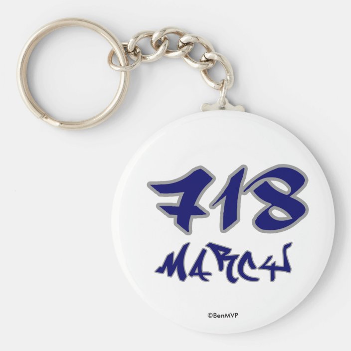 Rep Marcy (718) Keychain