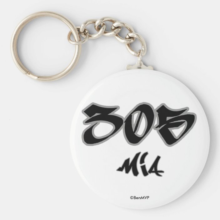 Rep MIA (305) Key Chain