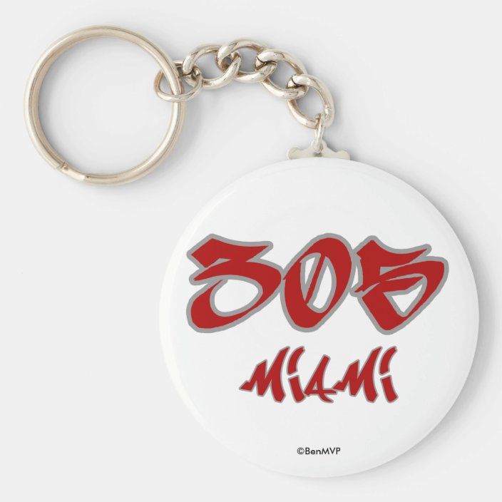 Rep Miami (305) Key Chain