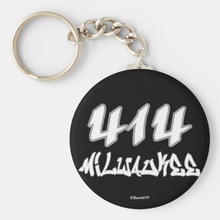 Rep Milwaukee (414) Key Chain