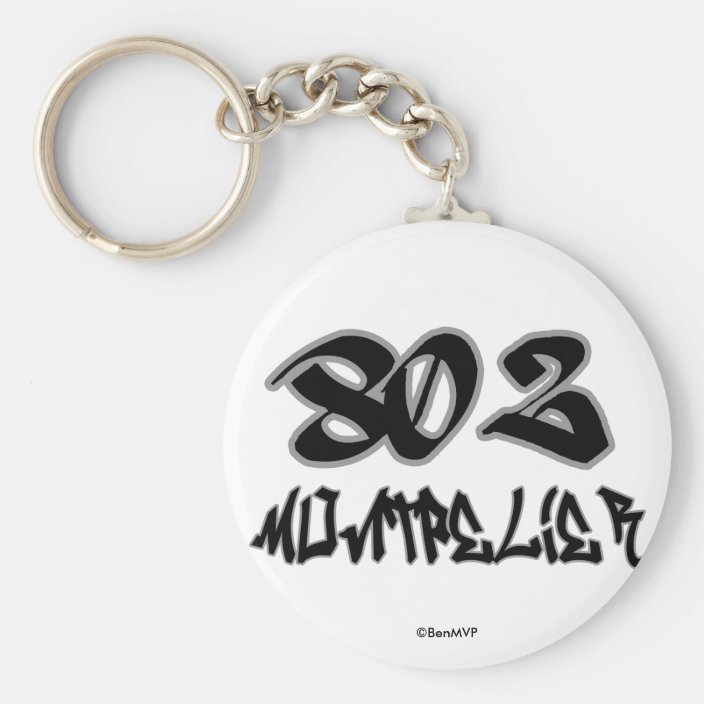 Rep Montpelier (802) Keychain