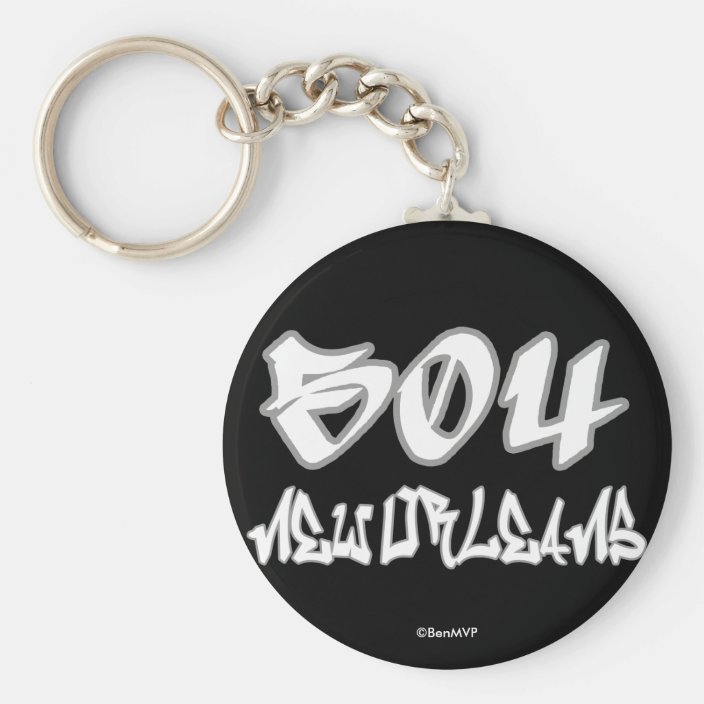 Rep New Orleans (504) Key Chain