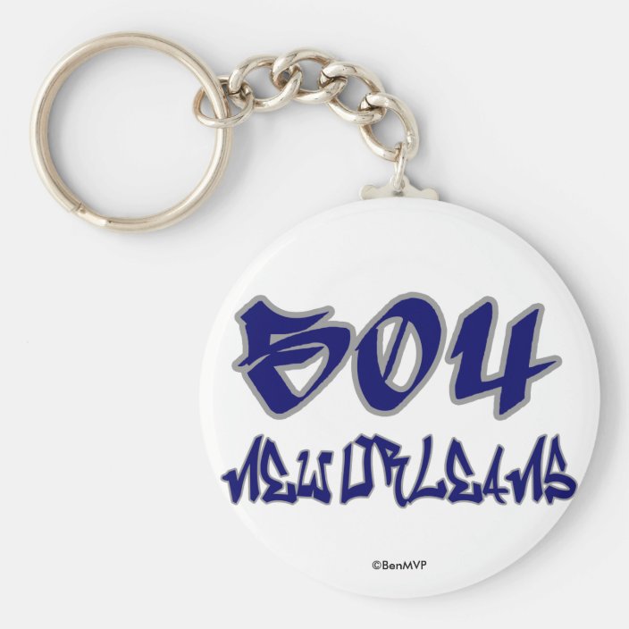 Rep New Orleans (504) Keychain