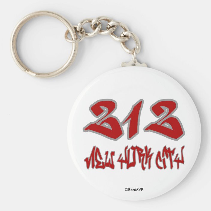 Rep New York City (212) Key Chain