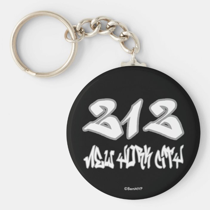 Rep New York City (212) Keychain