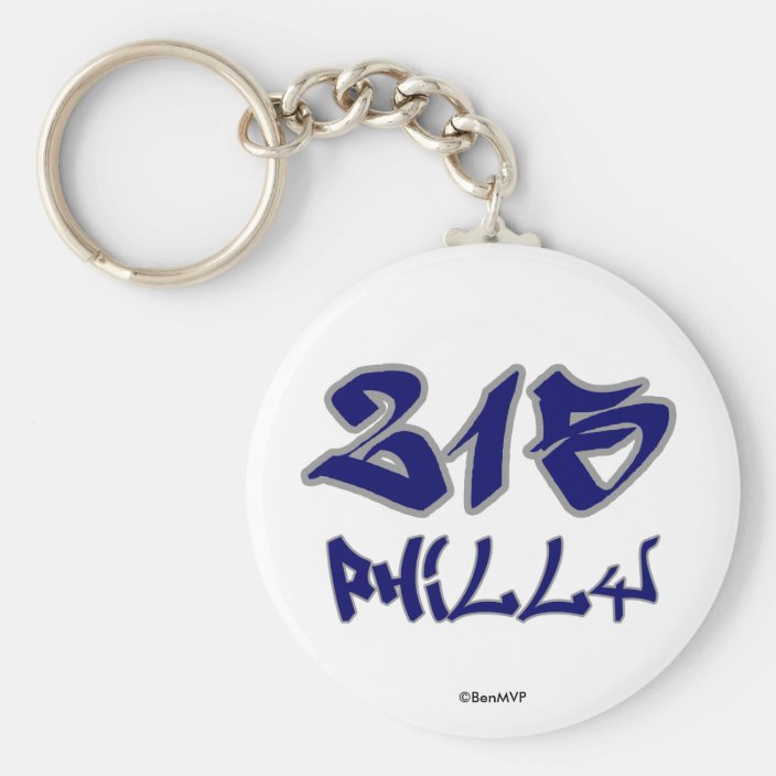 Rep Philly (215) Key Chain