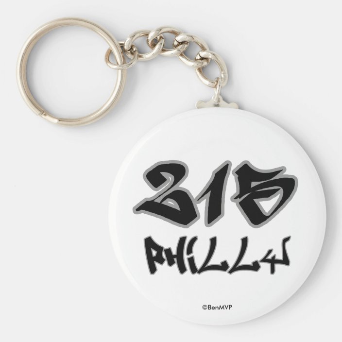 Rep Philly (215) Keychain