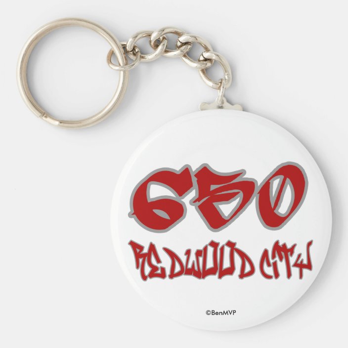 Rep Redwood City (650) Key Chain