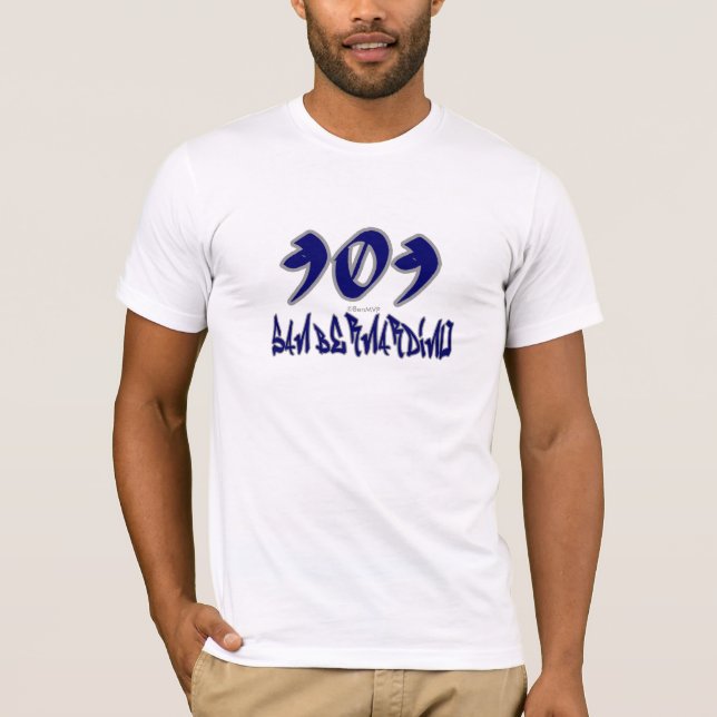 Rep San Bernardino (909) T-Shirt (Front)