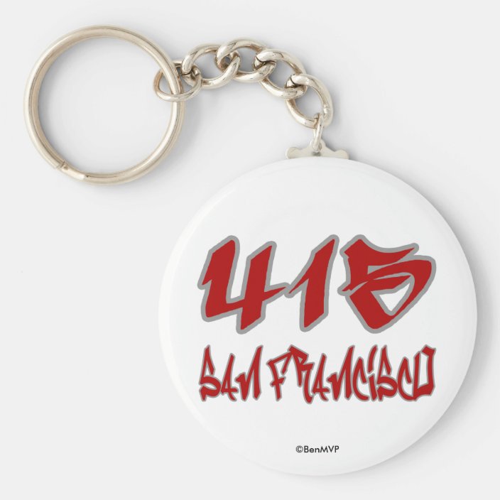 Rep San Francisco (415) Key Chain